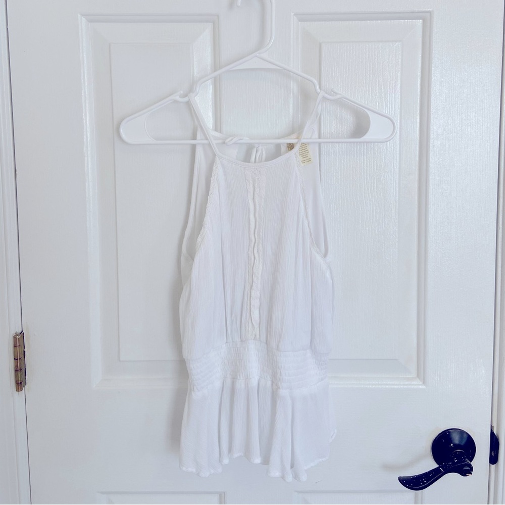 White Cute Tank Top